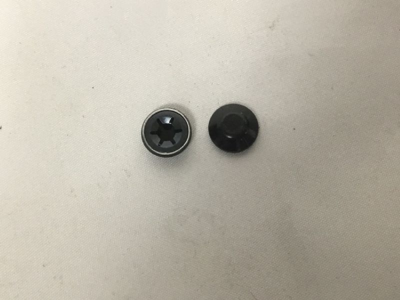 Small Blck Hub Caps x2